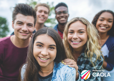 students smiling together