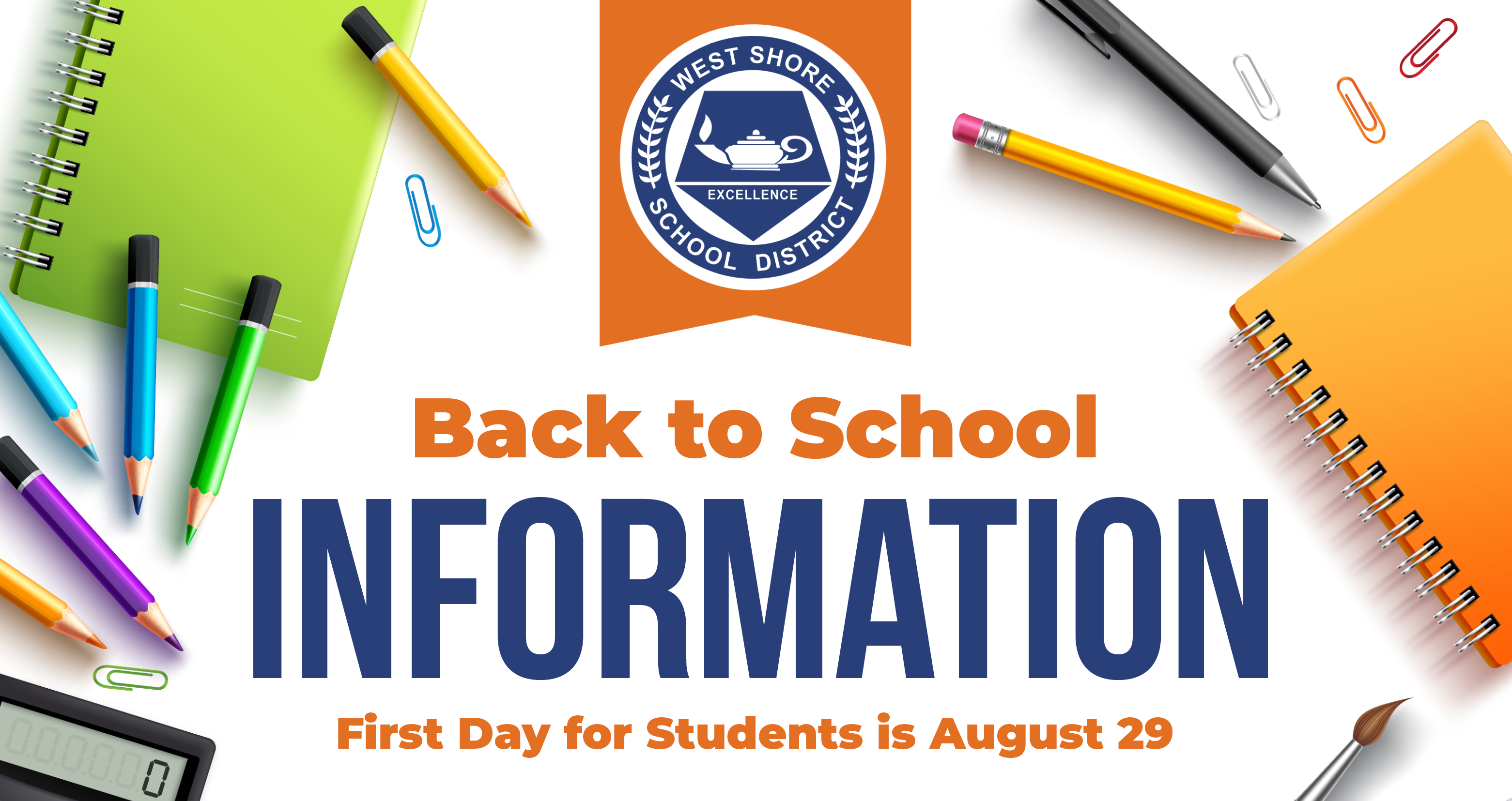 back to school information header